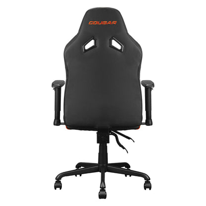 Cougar Fusion S Ergonomic Gaming Chair, PVC Faux Leather, Metal 5-Star Base, , Built-in 3D Curved Lumbar Support, Adjustable Armrest, Class 4 Gas Lift Cylinder, 120 kg