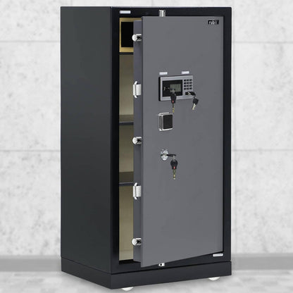 Rubik X-Large Executive Digital Safe Box RB120XTD – Triple Security Lock, Ultra Large Capacity, Heavy-Duty Steel, 120×60×49cm, Black/Grey