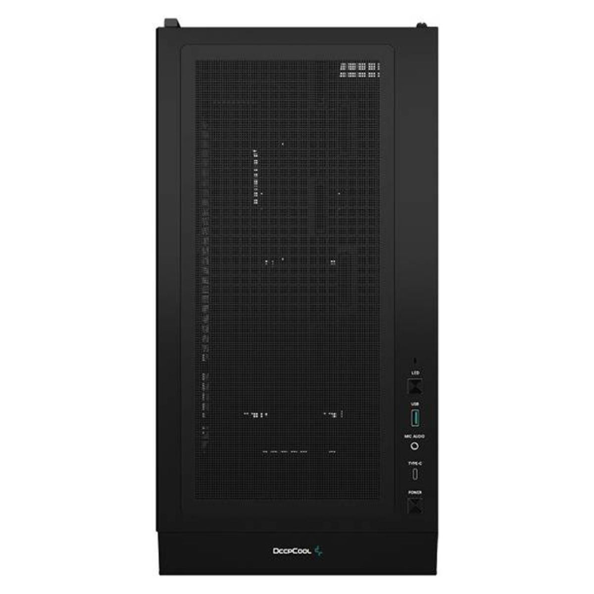 DeepCool CH560 Digital ATX Mid-Tower Computer Case | Real-Time Digital Display | Hybrid Airflow Tempered Glass Panel | ATX Motherboard Support | ABS + SPCC + Tempered Glass Construction | Black | R-CH560-BKAPE4D-G-1