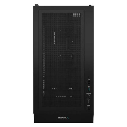 DeepCool CH560 Digital ATX Mid-Tower Computer Case | Real-Time Digital Display | Hybrid Airflow Tempered Glass Panel | ATX Motherboard Support | ABS + SPCC + Tempered Glass Construction | Black | R-CH560-BKAPE4D-G-1