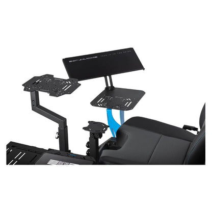 Next Level Racing Flight Simulator Microsoft Flight Simulator Edition Seat | Premium PU Leather | Integrated Adjustable Lumbar Support | Ergonomic Design | Up to 150kg User Capacity | Black | NLR-S044B