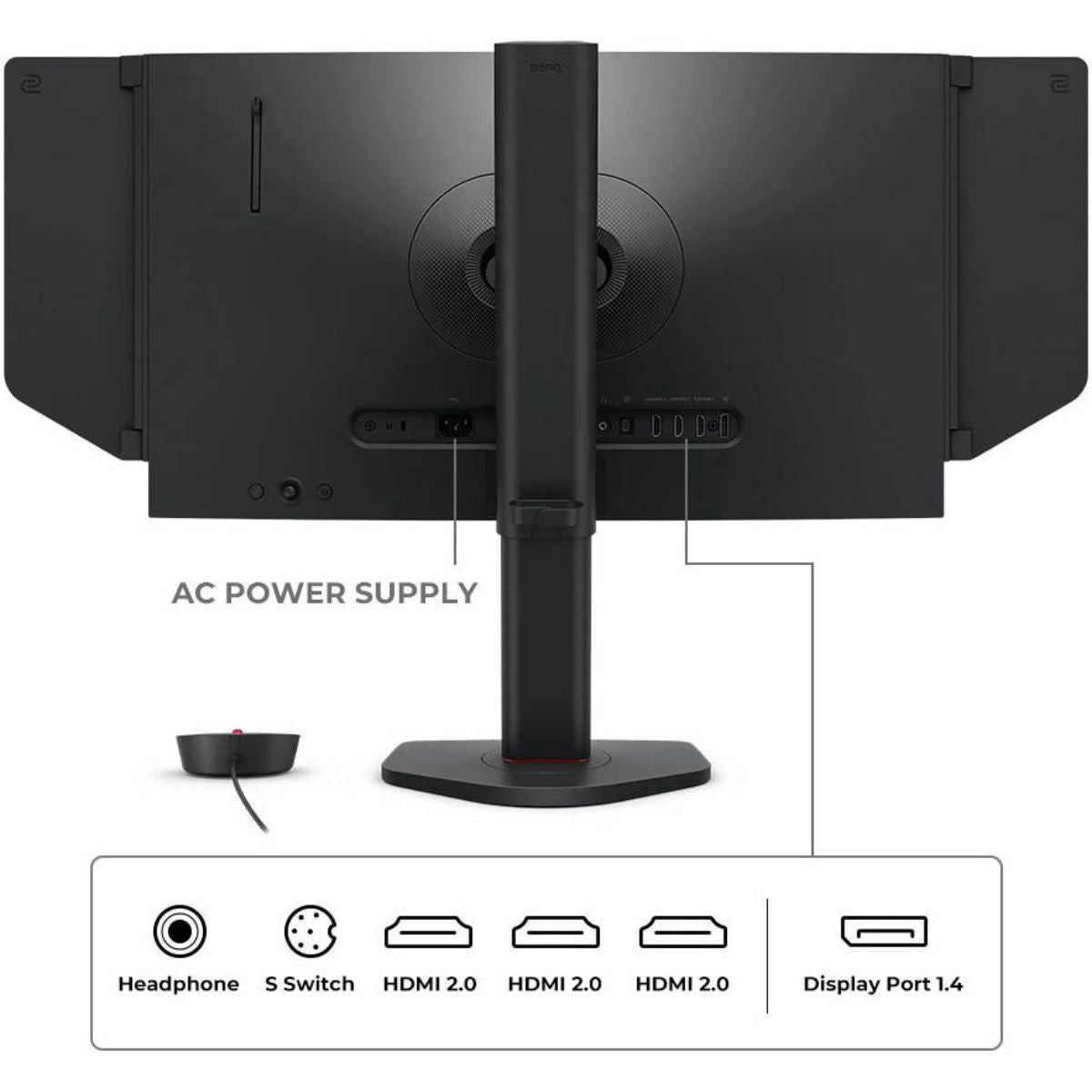 BenQ Zowie XL2566X+ 24.1" FHD Gaming Monitor, Fast TN, 400Hz, DyAc 2, Black eQualizer, Shielding Hood | XL2566X+