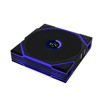 Lian-Li UNI FAN TL120 LCD Wireless Case Fan – 1900 RPM, 62 CFM Airflow, FDB Bearing, Single Pack | Black / White