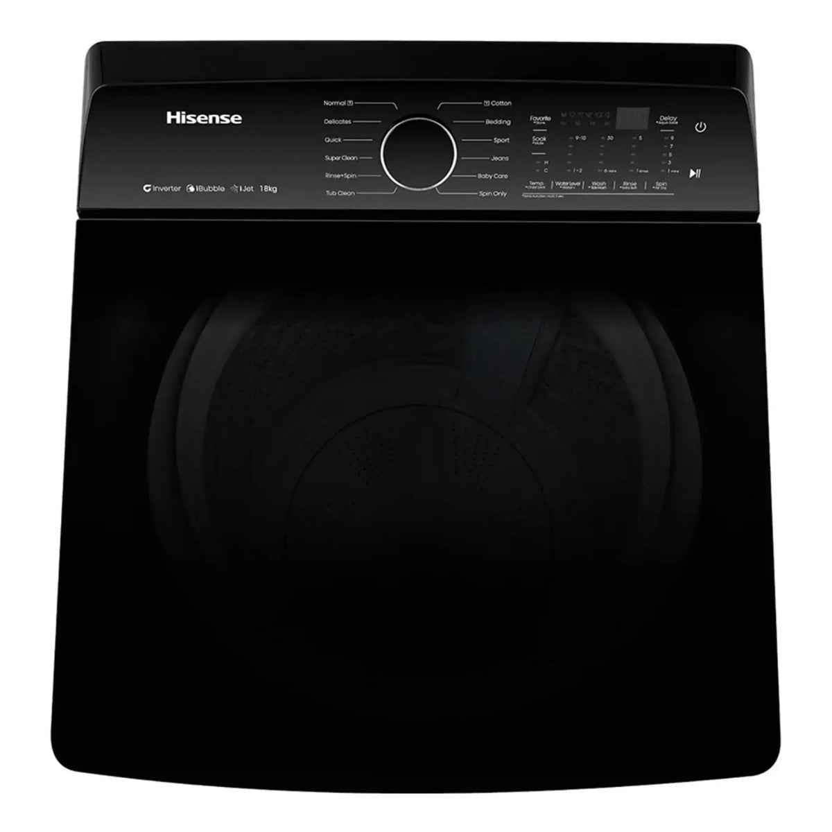 Hisense WT5I1823DB  18 kg Top-Load Washing Machine – Inverter Motor
