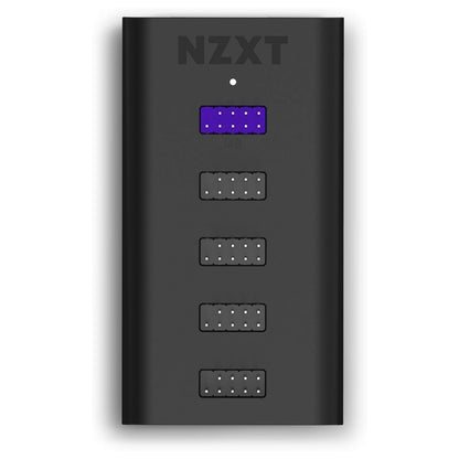 NZXT Internal USB Hub Gen 3 AC-IUSBH-M3 Additional 4 USB 2.0 Devices Magnets, 3M Dual Lock 5V DC internal Connector Black