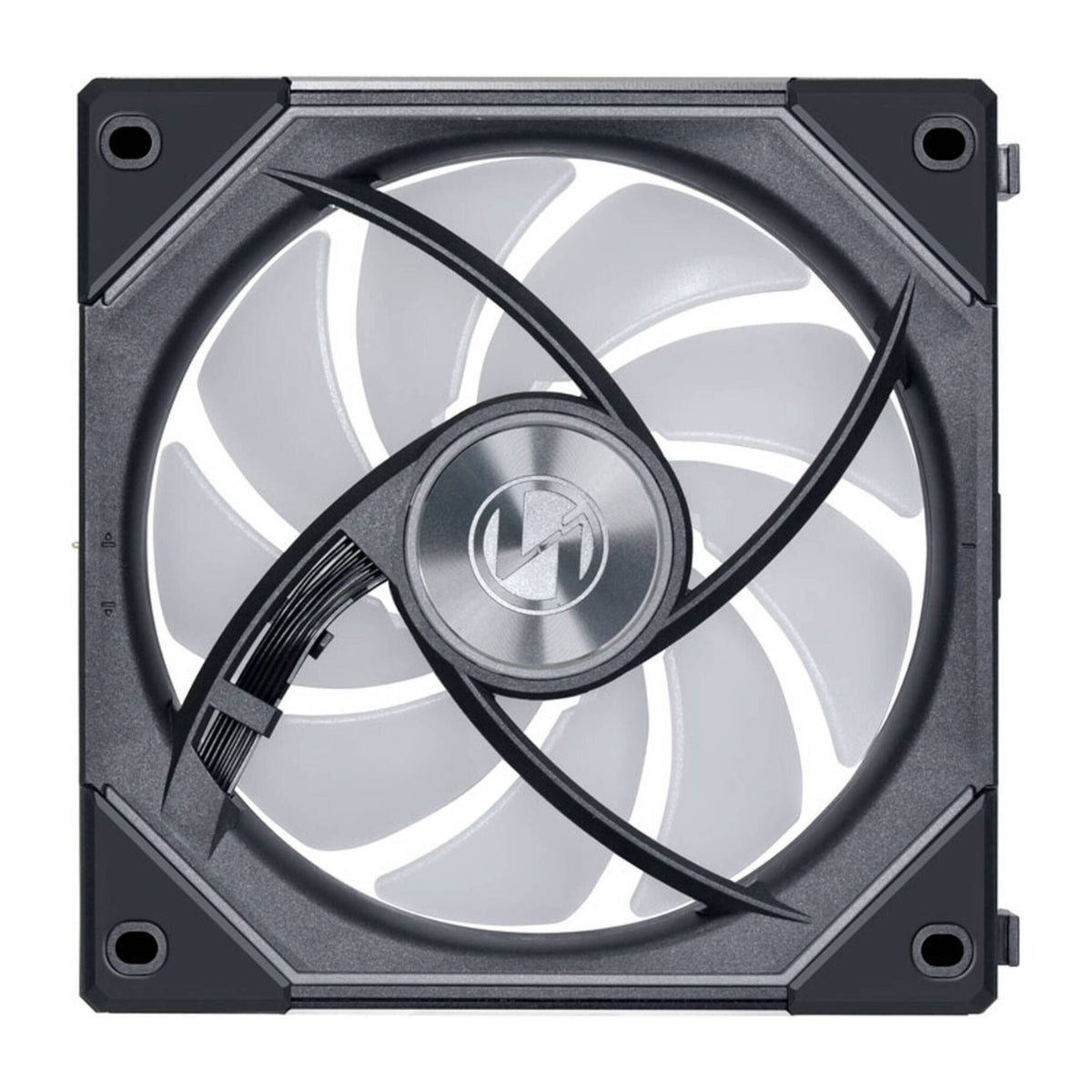 Lian-Li UNI FAN SL-INF Reverse Blade 120mm Case Fan – 2100 RPM, 63.6 CFM Airflow, Fluid Dynamic Bearing, Pack of 3 | Black / White