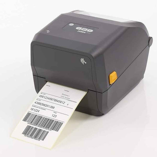 Zebra ZD421t Barcode Printer, 8 dots/mm (203 dpi), 4.4" Max Media Width, 152mm/s Print Speed, 256GB RAM + 512GB ROM, USB, USB Host, Bluetooth (BLE), Ethernet Interface, Black | ZD4A042-30EE00EZ