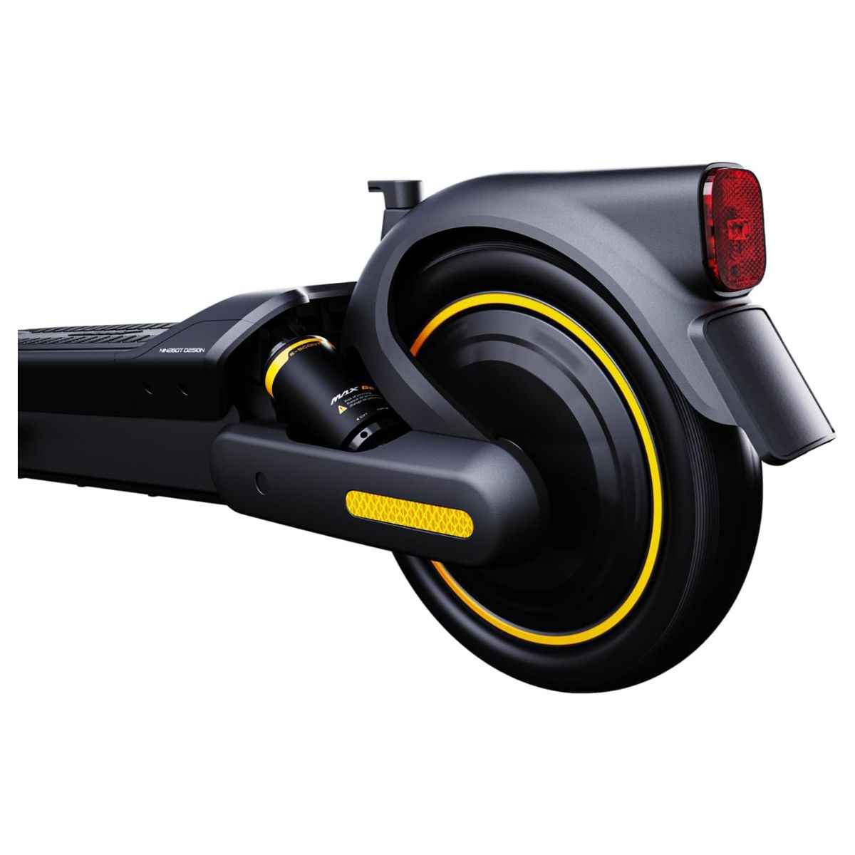 Ninebot KickScooter Max G2 Powered by Segway, Up to 50km Range, Hydraulic Front Suspension, Dual Rear Suspension, Self-Sealing Tubeless Tyres, Black