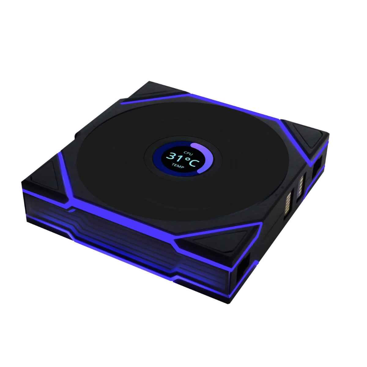 Lian-Li UNI FAN TL120 LCD Reverse Blade Wireless Case Fan – 1900 RPM, 54.3 CFM Airflow, Fluid Dynamic Bearing, Single Pack | Black / White