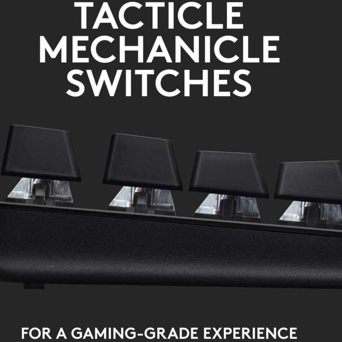Logitech G413 TKL SE Mechanical Gaming Keyboard – English / Arabic Layout, TKL, Tactile Switches, PBT Keycaps, White Backlight, Black
