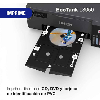 Epson EcoTank L8050 High Volume 6-Colour A4 Photo Printer | Wireless Photo Printer | Ink Filled Machine | With Box | Black | L8050