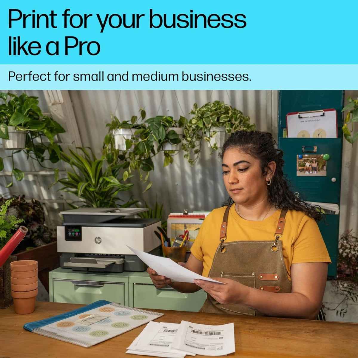 HP OfficeJet Pro 9120 All-in-One Printer - Wireless, Automatic document feeder, Two-sided printing, Two-sided scanning, Scan to PDF/Email, Touchscreen - 4V2M9C