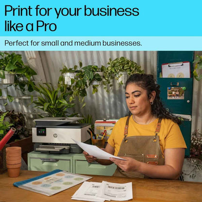 HP OfficeJet Pro 9120 All-in-One Printer - Wireless, Automatic document feeder, Two-sided printing, Two-sided scanning, Scan to PDF/Email, Touchscreen - 4V2M9C