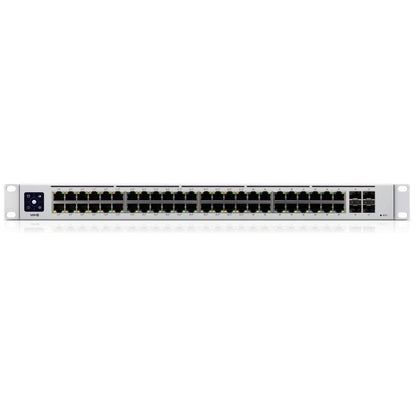Ubiquiti UniFi USW-48-POE Managed Switch | 48-Port Gigabit PoE+ Switch | 195W PoE Budget | Layer 2 Management | USW-48-POE