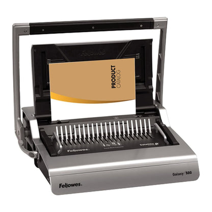 Fellowes Galaxy 500 Manual Comb Binding Machine | Heavy-Duty Office Binder | 28 Sheet Punch Capacity | 500 Sheet Binding Capacity | Manual Operation