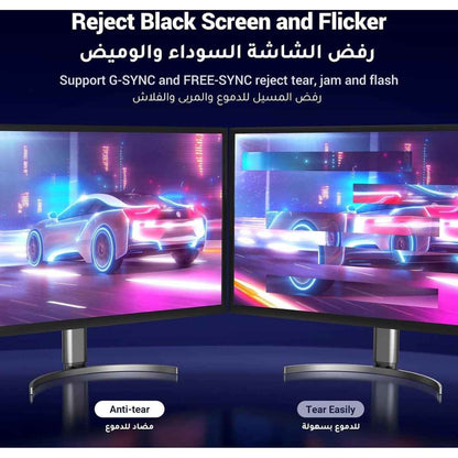 UGREEN DisplayPort 1.4 Cable up to 5m – 8K 60Hz, 4K 144Hz, HDR, Nylon Braided, High Speed 32.4Gbps Gaming Monitor Cable
