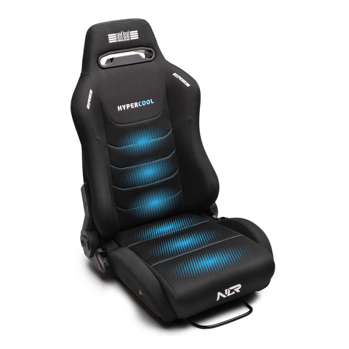 Next Level Racing ERS3 HYPERCOOL Ventilated Sim Racing Seat | 6-Zone Active Cooling | Pre-Installed Dual Seat Sliders | Premium SIMAERO Mesh Upholstery | Dual Recliner Mechanism | Black | NLR-E063