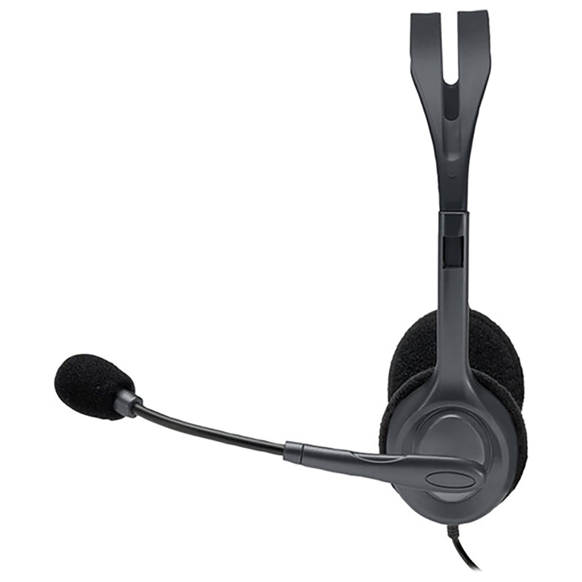 Logitech Stereo Headset H110 with Noise Cancelling Microphone - Black