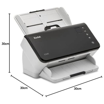 Kodak Alaris E1040 Scanner, 40ppm/80ipm Speed, 600dpi Optical Resolution, Up to 80 Sheets Feeder Capacity, Up to 5,000 Pages Per Day, White/Black | 8011892