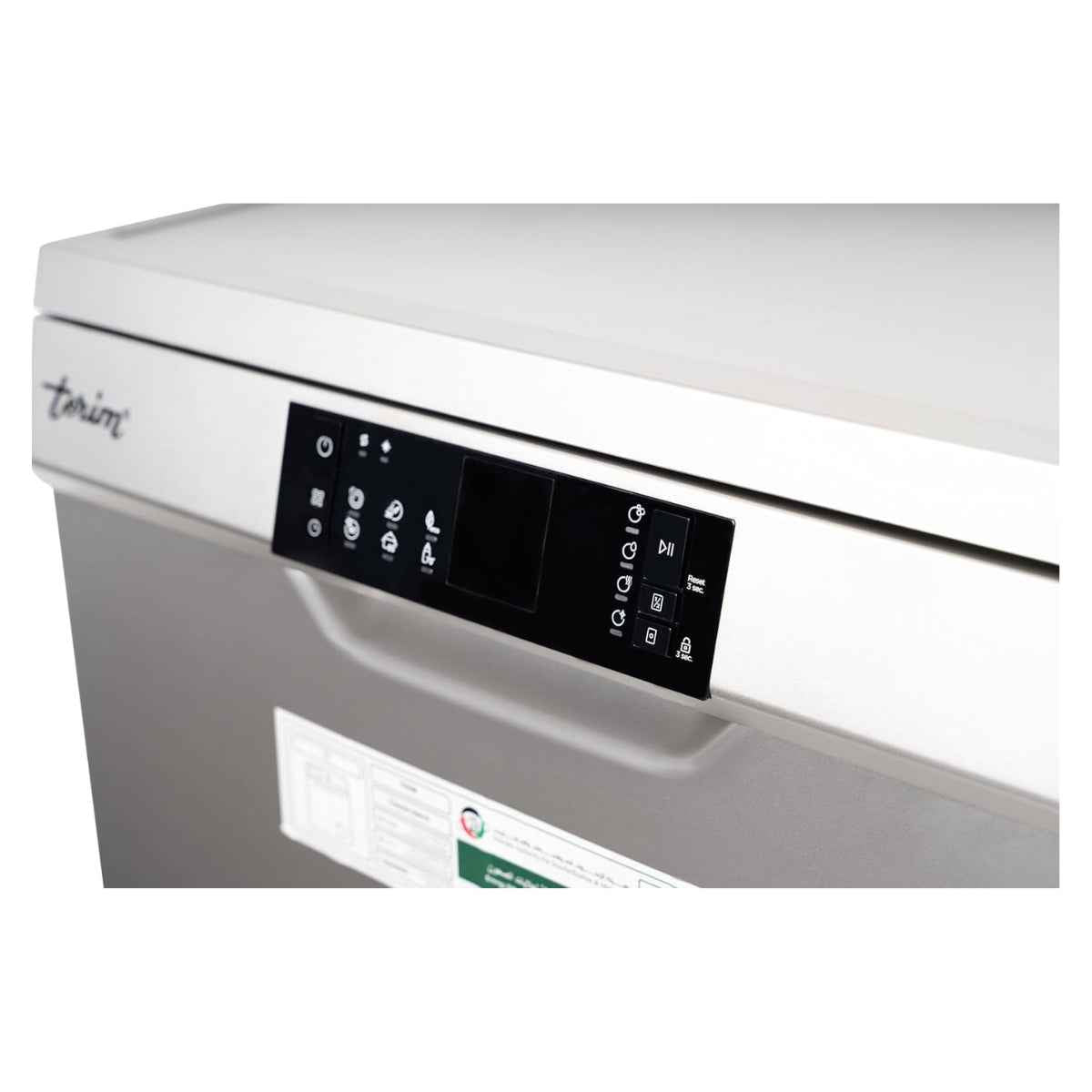 Terim TERDW1506VS Freestanding Dishwasher – 15 Place Settings, 6 Programs, Dark Silver