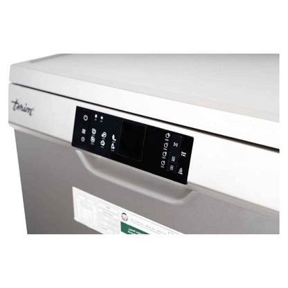 Terim TERDW1506VS Freestanding Dishwasher – 15 Place Settings, 6 Programs, Dark Silver
