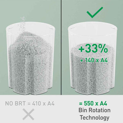 Leitz IQ OptiMax Office Micro Cut Paper Shredder P5 – 10 Sheets, 35L Bin, Continuous Run | White