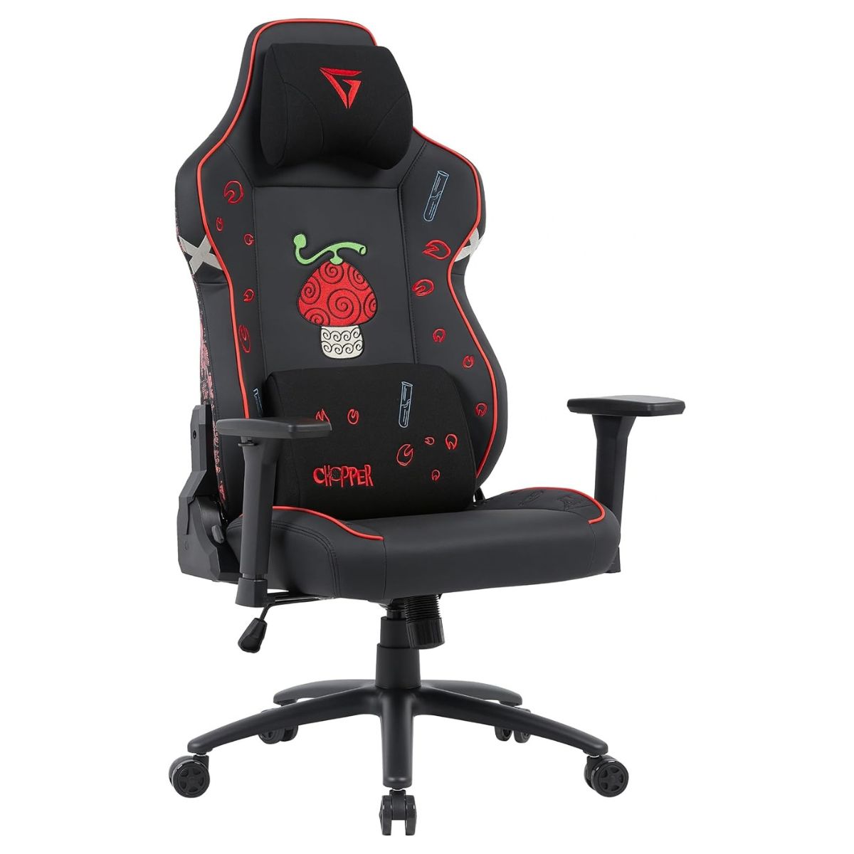 GamerTek Quest Conqueror Chopper Edition Gaming Chair | PU & Fabric | 4D Armrests | Recline | 150kg Capacity | RT00011