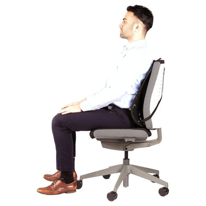 Fellowes Office Suites Mesh Back Support | Full Back Coverage | Tri-Tensioning | Breathable Mesh | Black | 9191301