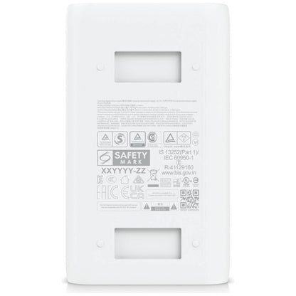 Ubiquiti PoE++ Adapter (60W), RJ45 Shielded Socket, IEC-320 C6 AC Connector, White |PoE++