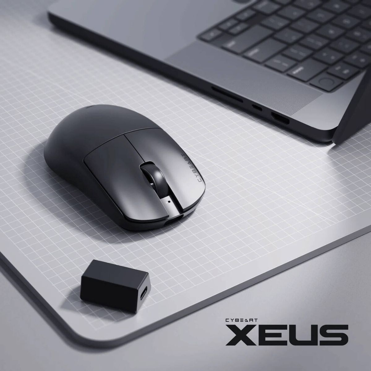 Cybeart MC-XEUS-CYB01 Xeus RGB Wired Gaming Mouse – 8000Hz, 39g Ultra-Light, RGB, Ergonomic Design | Black