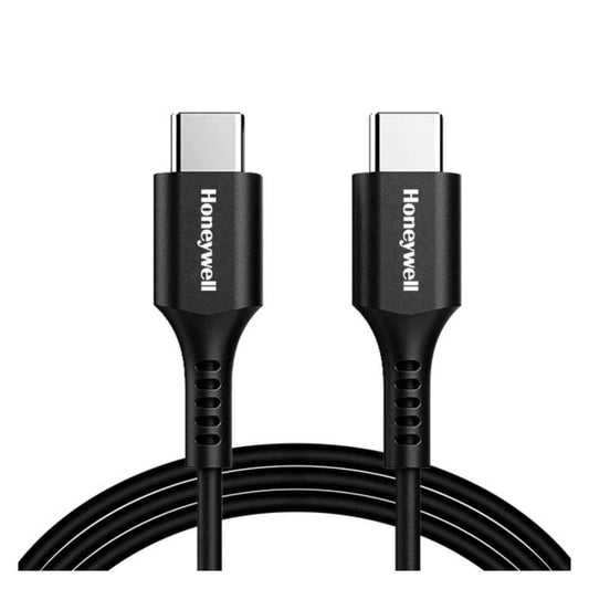 Honeywell Type-C to Type-C USB 2.0 Cable, 1.8 Mtr, Fast Charge & Ultra Soft Silicone Sync Cable, Black