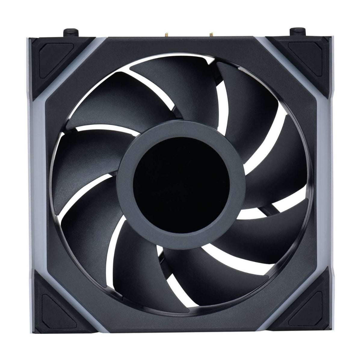 Lian-Li UNI FAN SL Wireless LCD Case Fan – 120mm, 1900 RPM, 58.08 CFM Airflow, Fluid Dynamic Bearing, Pack of 3 | Black / White