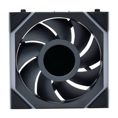 Lian-Li UNI FAN SL Wireless LCD Case Fan – 120mm, 1900 RPM, 58.08 CFM Airflow, Fluid Dynamic Bearing, Pack of 3 | Black / White