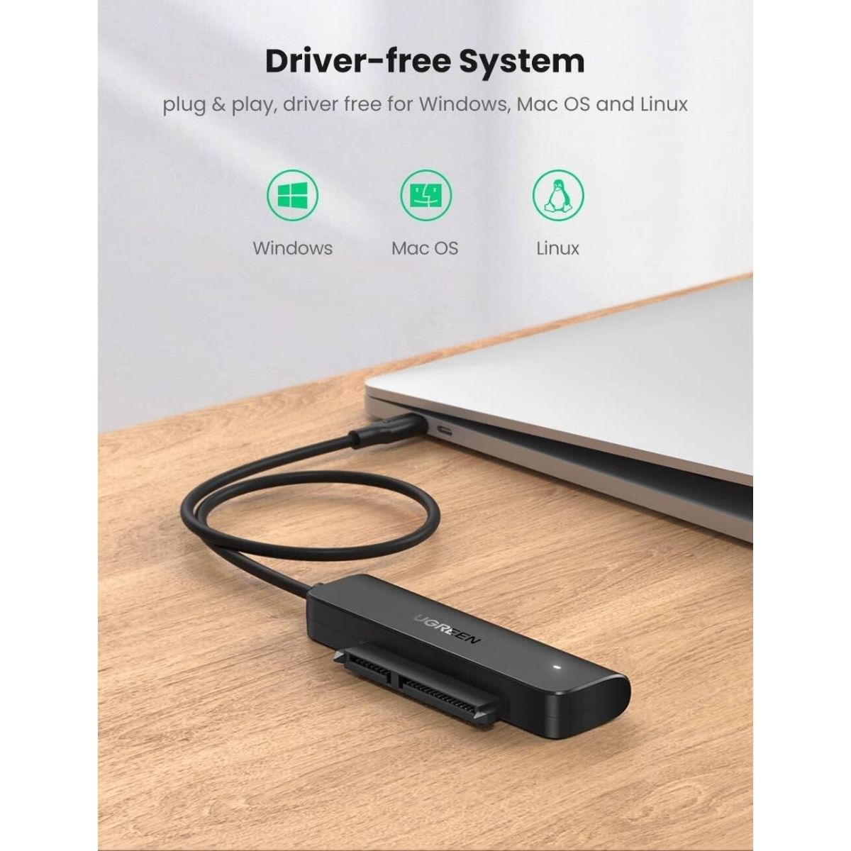 UGREEN CM321 USB-C 3.0 to 2.5-Inch SATA Converter | 50cm | 70610