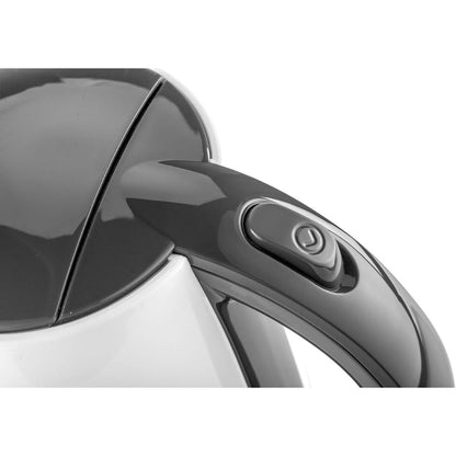 BLACK+DECKER Cordless Electric Kettle, 2200W, 1.7L Capacity, Quick Boiling, Lightweight Design, 360° Swivel Base, Auto Shut-Off, Boil-Dry Protection, Concealed Heating Plate, White - JC70-B5