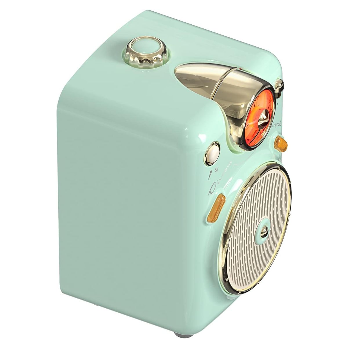 Divoom Fairy-OK Portable Bluetooth Speaker, 7 Voice Modes, Mini Microphone, 10W Output Louder Sound, 2000mAh for 6 Hours, Bluetooth 5 Connectivity, Pink, Green