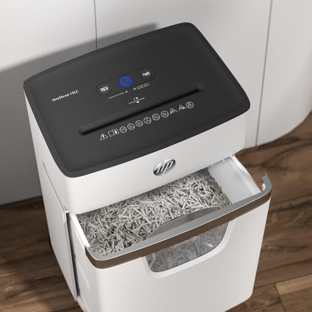HP OneShred 15CC 2803 – Cross-Cut Paper Shredder (Up to 15 Sheets, P-4 Security)