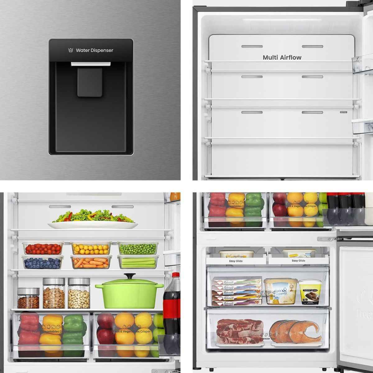 Hisense 500L Bottom‑Mount Refrigerator – RB5P504NMI3, Two‑Door with Water Dispenser & Total No Frost
