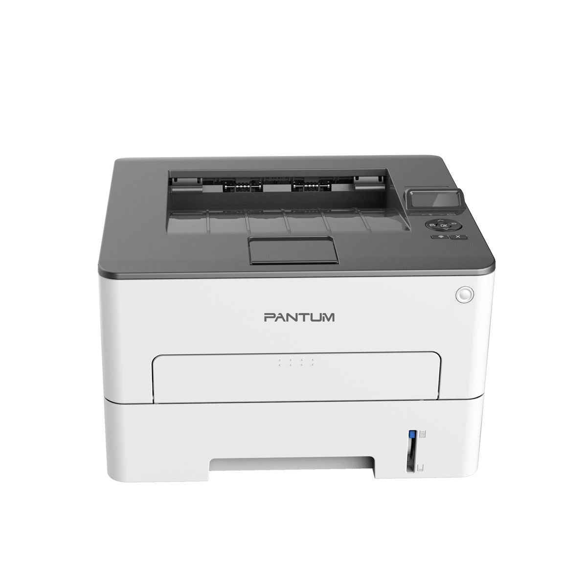 Pantum P3305DN Mono Single Function Laser Printer, 33 ppm Print Speed, USB & Ethernet Connectivity, Automatic Duplex Printing, 2-Line LCD Control Panel, 250 Pages Input Tray, White | P3305DN
