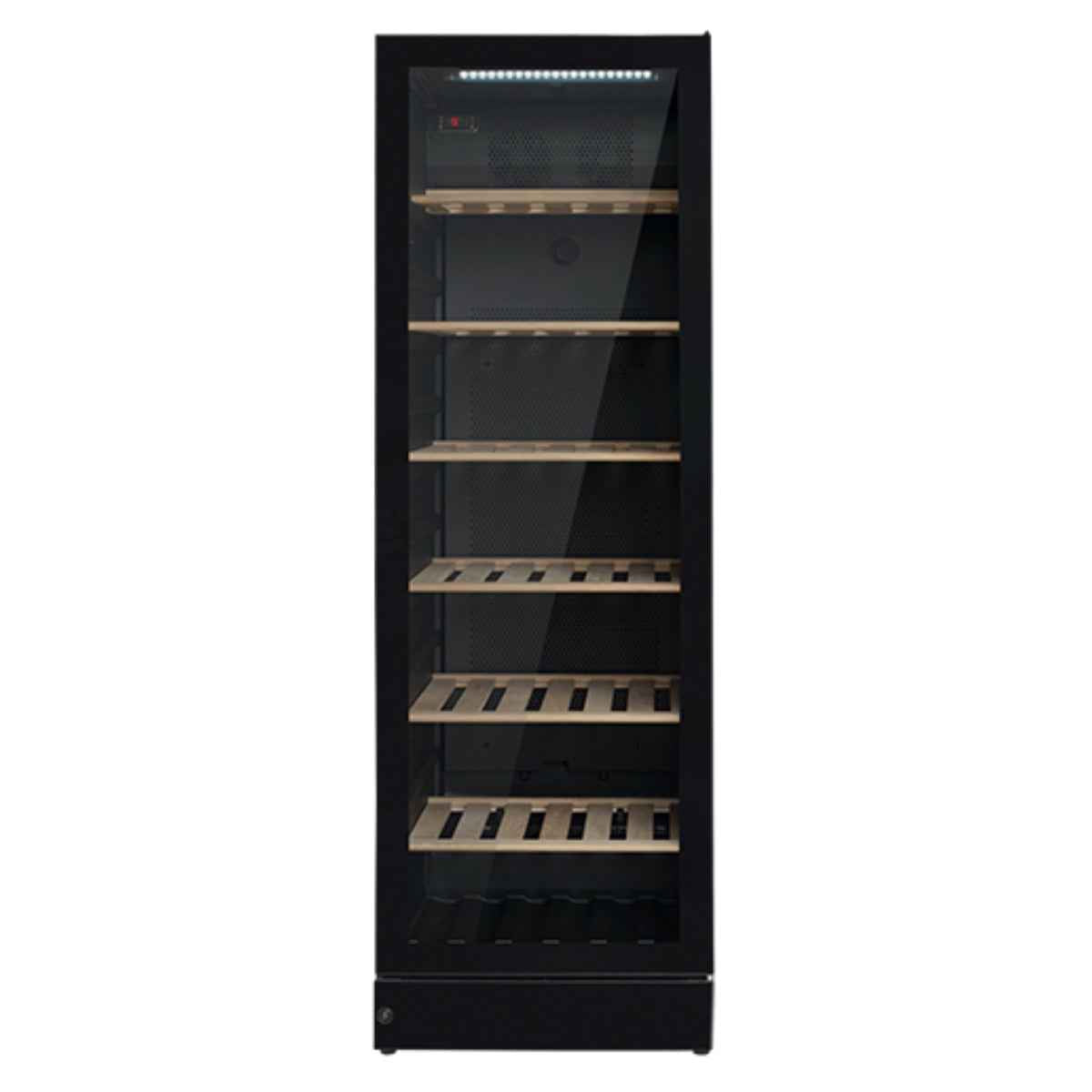 Vestfrost WFG 185, 197 Bottle Beverage/Wine Cooler, Upright Wine Cabinet, Black Glass Door, Wfg185Black
