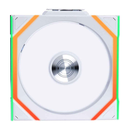 Lian-Li UNI FAN SL Wireless 120mm Case Fan – 2000 RPM, 64.05 CFM Airflow, Fluid Dynamic Bearing, Single Pack | Black / White