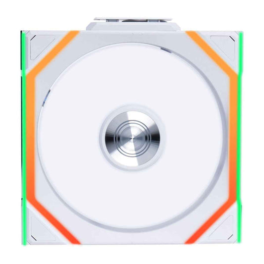 Lian-Li UNI FAN SL Wireless 120mm Case Fan – 2000 RPM, 64.05 CFM Airflow, Fluid Dynamic Bearing, Single Pack | Black / White