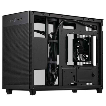 Asus Prime AP201 Tempered Glass MicroATX Computer Case, Removable Dust Filter, Up to 360mm Radiator Support, Up to 4 Fans, Black | 90DC00G0-B39010