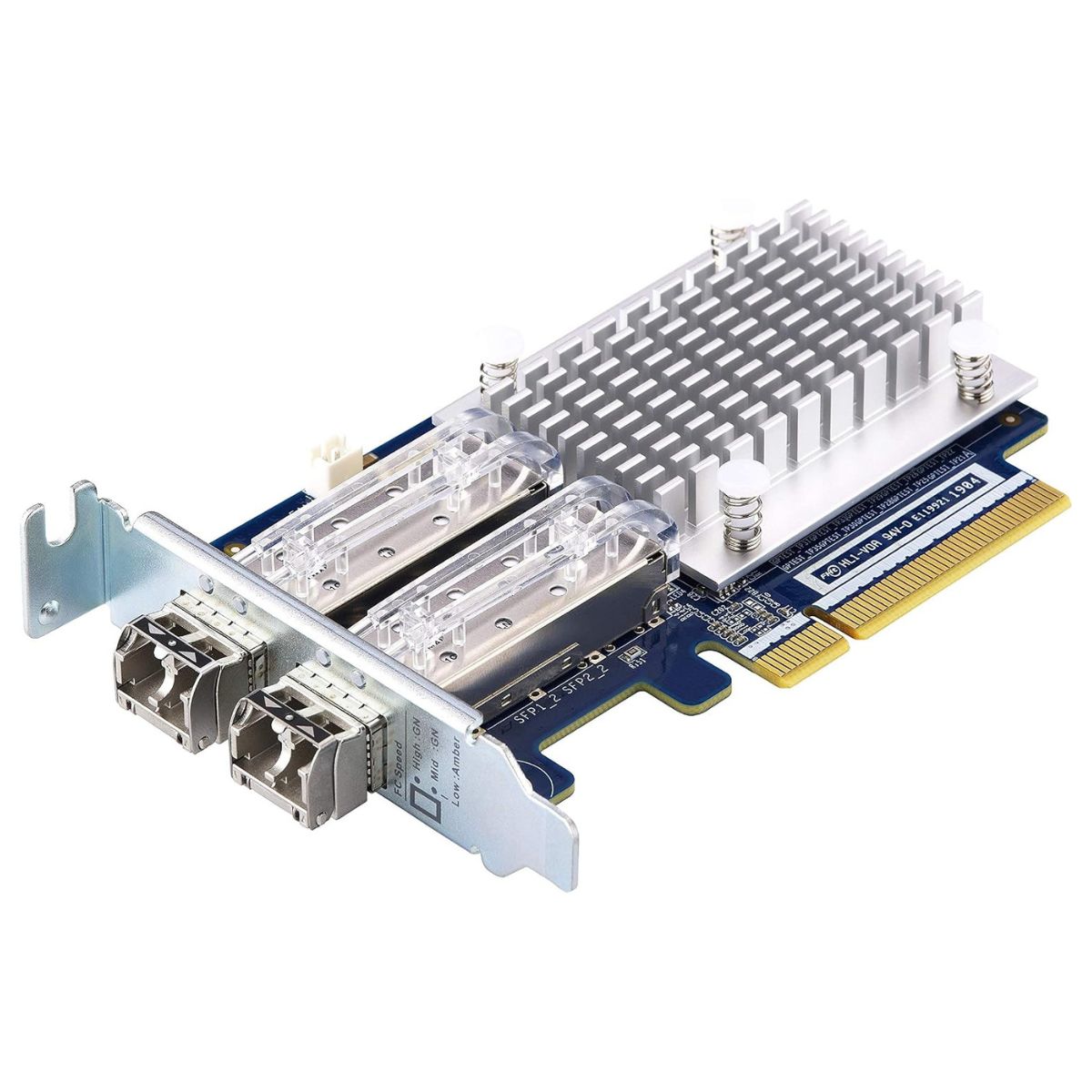 QNAP QXP-16G2FC Dual-Port 16Gb Fibre Channel Expansion Card with SFP+ Transceivers