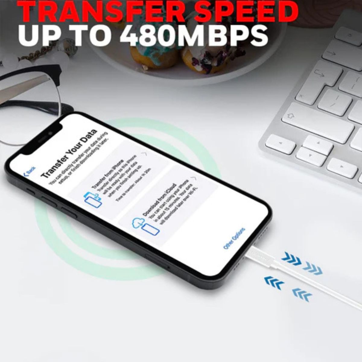 Honeywell Apple Lightning Sync & Charge Cable 1.2 M – White