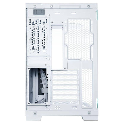 Lian Li O11D EVO RGB E-ATX Dual Chamber Gaming Case, ARGB Lighting, 420mm Radiator Support, Tempered Glass, White | G99.O11DERGBW.00