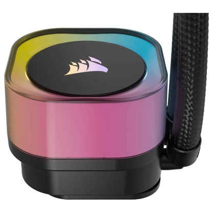 Corsair iCUE LINK H170i RGB AIO Liquid CPU Cooler, 420mm Radiator, 3x QX140 RGB Fans, 2000 RPM Fan Speed, Up to 82.5 CFM Air Flow, Copper Cold Plate, Aluminum Radiator, Black