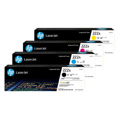 HP Original LaserJet 222A / 222 Series Toner Cartridges – Black / CMYK Options