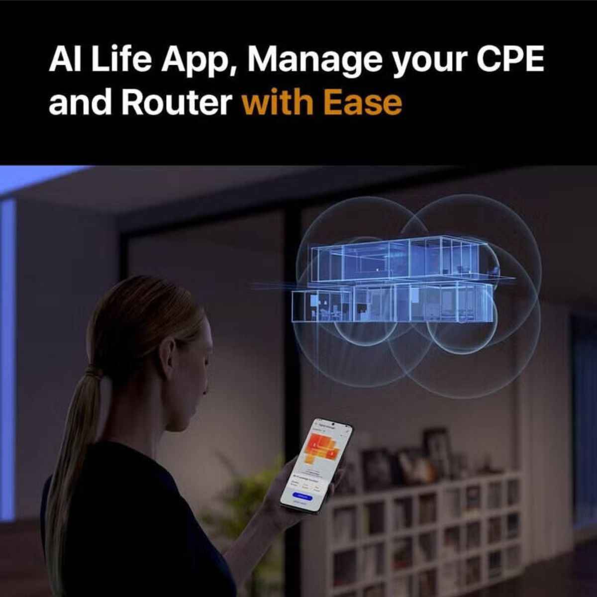Huawei CPE 5G Router, Dual-Band Wi-Fi Antenna, Balong 5000 Chipset, 2.4 GHz & 5 GHz Wireless Frequency Band , DBDC, 1167 Mbps Wireless Transmission Rate, White | H155-381