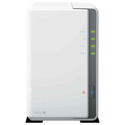 Synology DiskStation DS223j 2-Bay NAS – Realtek Quad-Core, 1GB RAM, Private Cloud Storage | 1 Years Warranty